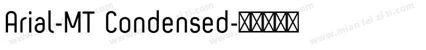 Arial-MT Condensed字体转换